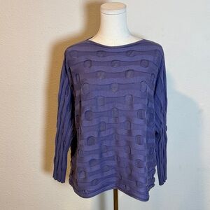 M x Matthildur Bubble Sweater Cotton Alpaca Blend Purple size S/M